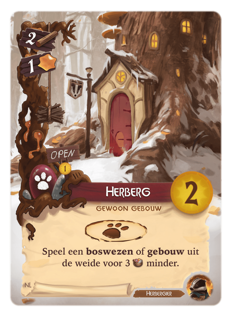 Everdell bordspel gebouwkaart Herberg