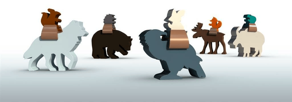 Everdell bordspel Spirecrest uitbreiding grote en kleine boswezens