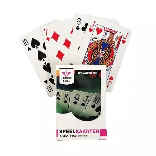 Geplastificeerde speelkaarten van Longfield