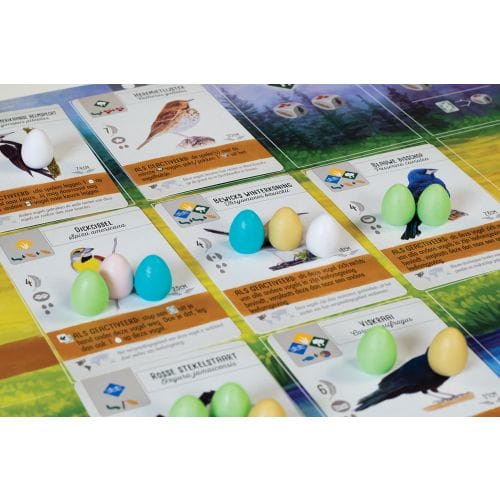 Wingspan eieren op vogelkaarten