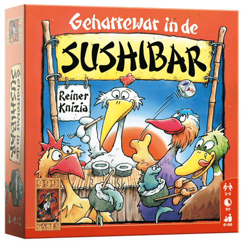 Geharrewar in de sushibar