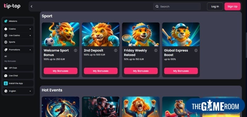 Tip-Top Beste Bonussen