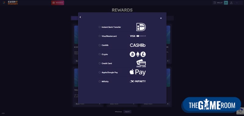 Storten bij casino voor 100 gratis spins