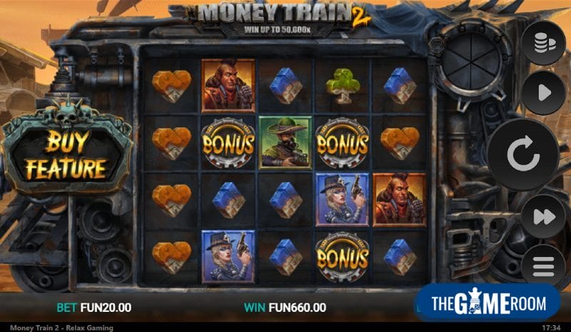 Money Train 2 in Casino's met Bonus Buy