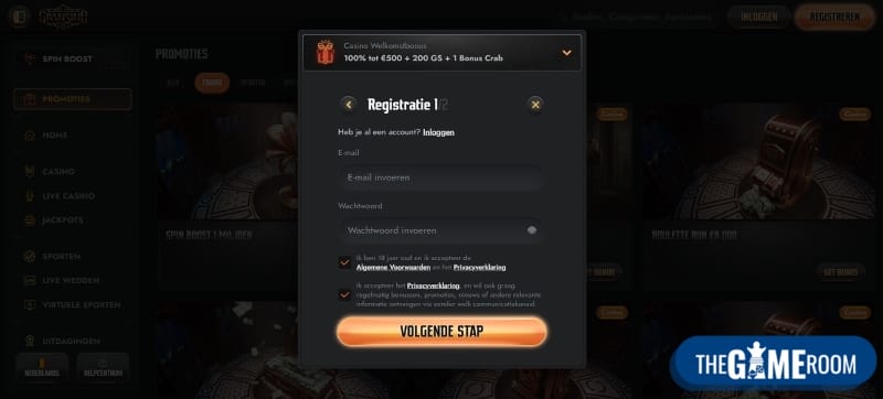 Registratie bij €5 storten casino Online