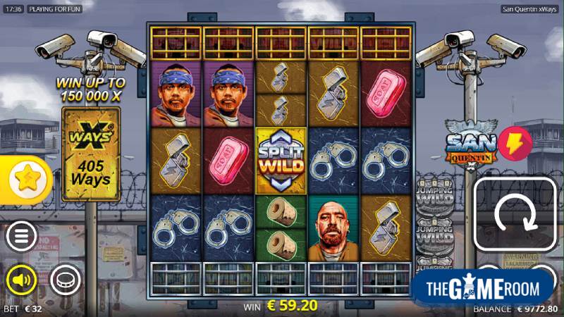 San Quentin xWays in online casino met Bonus Buy