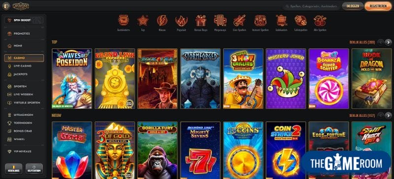 Spelen met €5 bij online casino