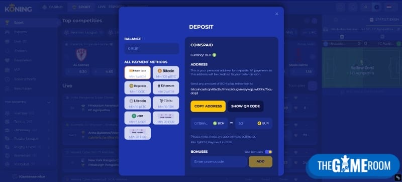 storting door Trusly bij online bookmakers