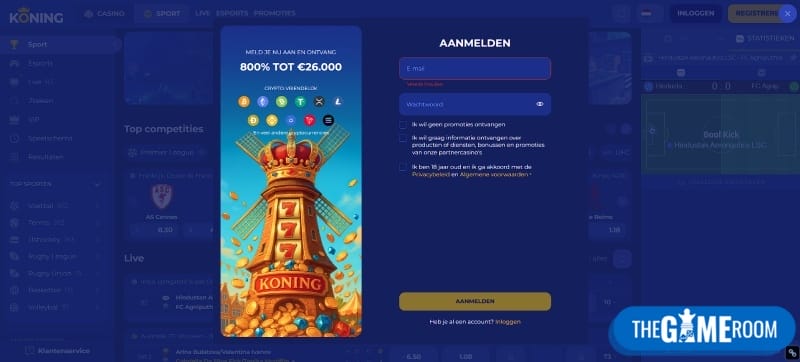 Registratie van Trustly bij bookmakers